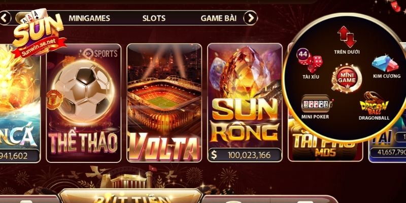Ảnh Sunwin - Tổng Hợp Các Tấm Hình Ấn Tượng Nhất 2025 13 Danh sách minigame hấp dẫn hiển thị đầu trang chủ